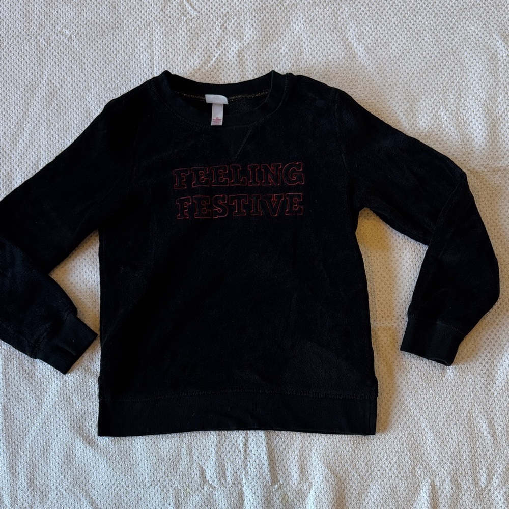 Wondershop Black Sweatshirt - Feeling Festive